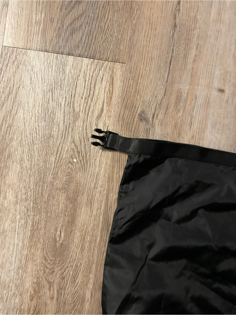 Prada Black Nylon Duffel with Vertical Red Logo Stripe